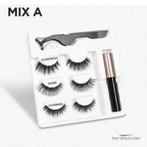 The Venus Lash Mix A Magnetic Eyelash & Eyeliner Kit (3 Pairs)